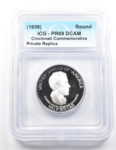 1936 Cincinnati Half Dollar PR69 ICG Museum Gallery Strike a1278