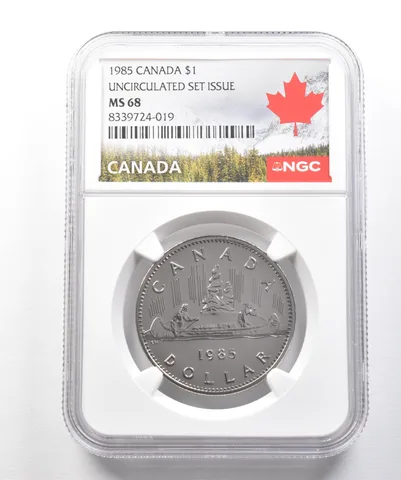 1985 Canada 1 Dollar Uncirculated Set Issue MS68 NGC *9926