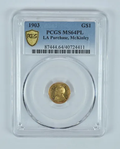 1903 $1 McKinley Gold Dollar MS64 PL PCGS *9178