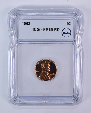 1962 Lincoln Memorial Cent PR69 RD ICG