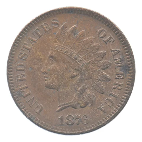 1876 Indian Head Cent *8833