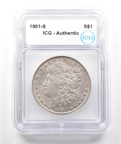 1901-S Morgan Silver Dollar Authentic ICG a4258