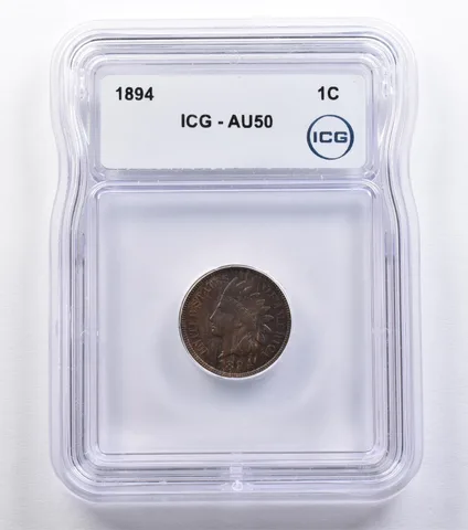 1894 Indian Head Cent AU50 ICG *2186