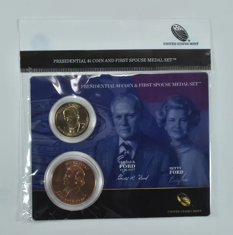 2016 Presidential $1 & First Spouse Medal Set - Gerald H & Betty Ford
