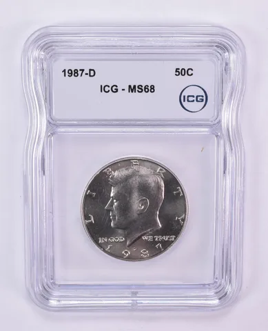 1987-D Kennedy Half Dollar MS68 ICG