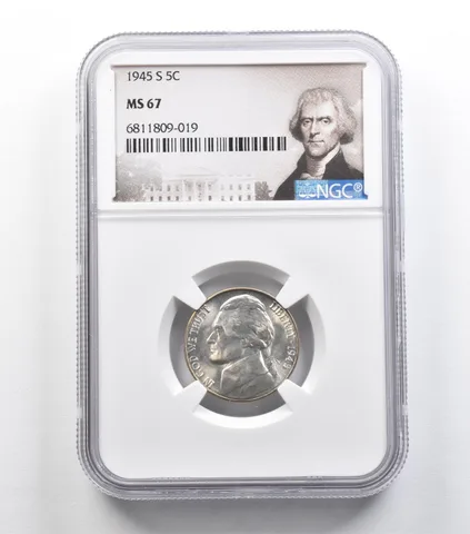 1945-S Jefferson Nickel MS67 NGC *9168