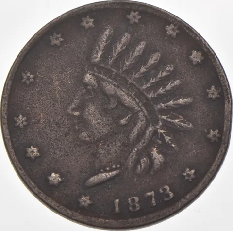 1873 James & French Civil War Token R-6 OH 170B *7467