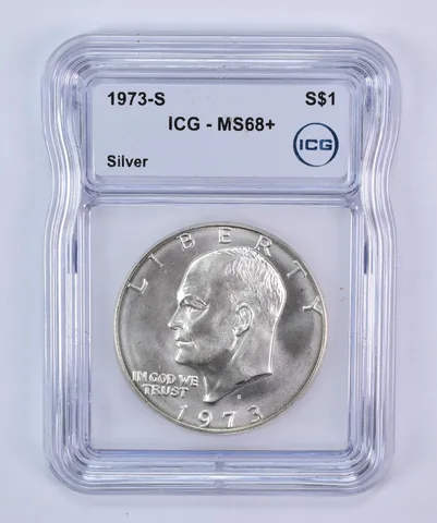 1973-S Eisenhower $1 Silver MS68+ ICG