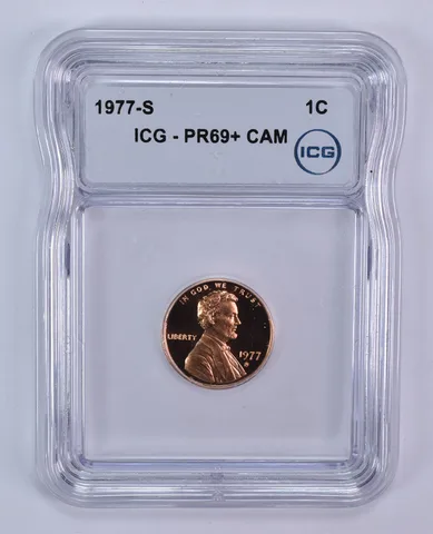 1977-S Lincoln Memorial Cent PR69+ CAM ICG