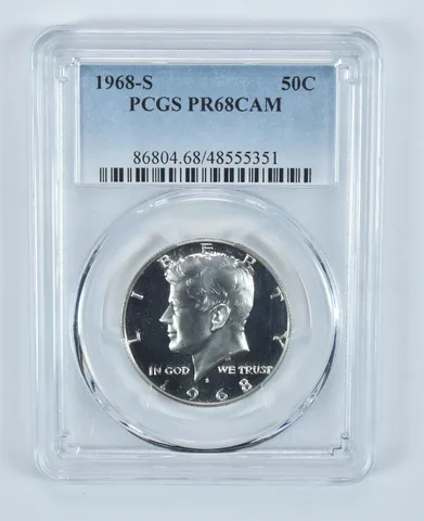 1968-S Kennedy Half Dollar PR68 CAM PCGS S/S VP-002 *9067