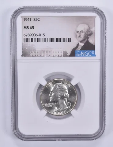 1941 Washington Quarter MS65 NGC Special Label