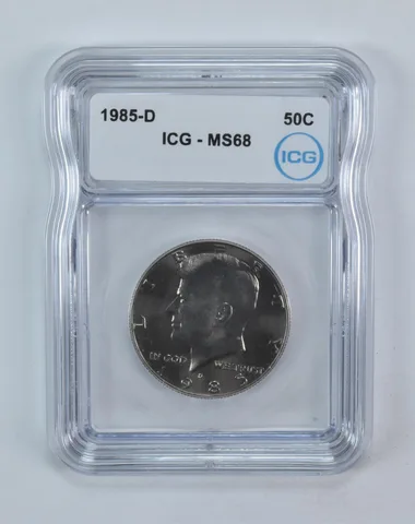 1985-D Kennedy Half Dollar MS68 ICG