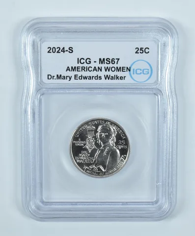 2024-S American Women Quarter Dr Mary Edwards Walker MS67 ICG