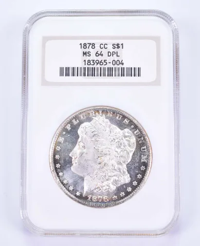 MS64 DPL 1878-CC Morgan Silver Dollar - Graded NGC a8504