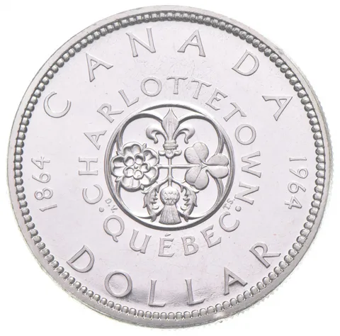 1964 Canada 80% Silver Canadian Silver Dollar