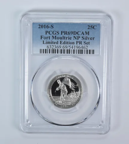 2016-S Washington Quarter ATB Fort Moultrie Silver LE Set PR69 DCAM PCGS
