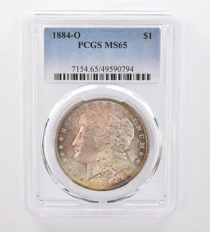 1884-O Morgan Silver Dollar MS65 PCGS Beautiful Tone *9989