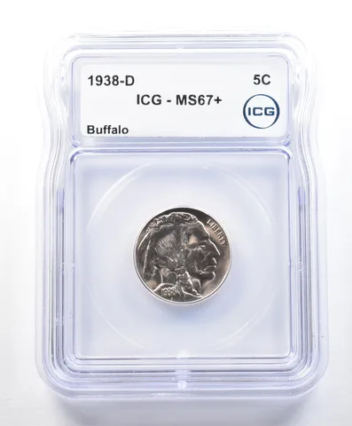 1938-D Indian Head Buffalo Nickel MS67+ ICG *9020