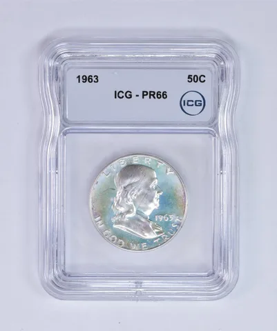 1963 Franklin Half Dollar PR66 ICG Beautiful Tone *7984