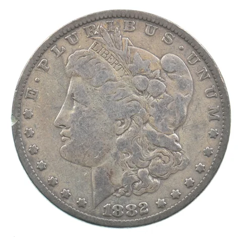 Early - 1882 Morgan Silver Dollar - 90% US Coin *004