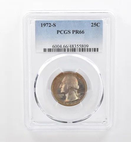1972-S Washington Quarter PR66 PCGS Beautiful Tone *1832