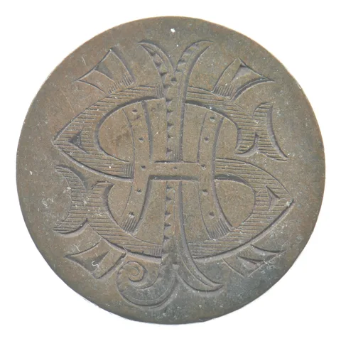 1879 Indian Head Cent Love Token Victorian S A *5515