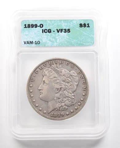 1899-O Morgan Silver Dollar VAM-10 VF35 ICG *6580