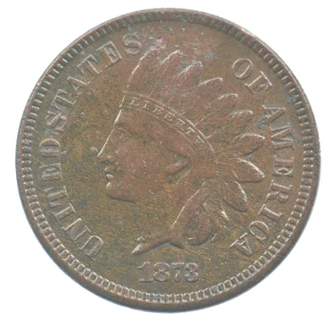 1873 Indian Head Cent Open 3 *0177