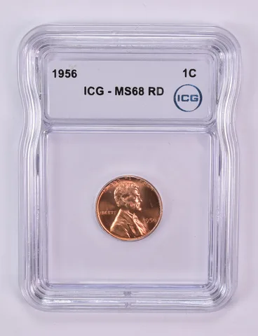 1956 Lincoln Wheat Cent MS68 RD ICG