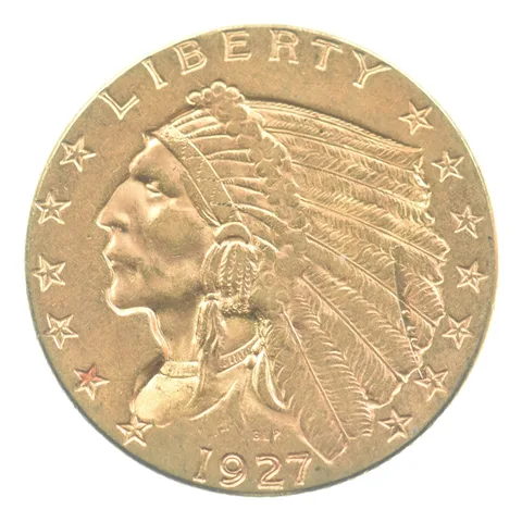 1927 $2.50 Indian Head Gold Quarter Eagle *4779