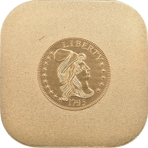 1795 Draped Bust 97.38 Grams 24K Gold Plated Plate Coin a3898