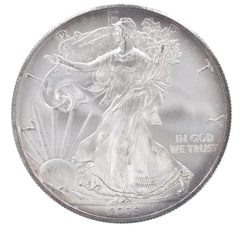 Beautiful Toned - 2009 American Silver Eagle 1 Troy Oz .999 Fine Silver *097