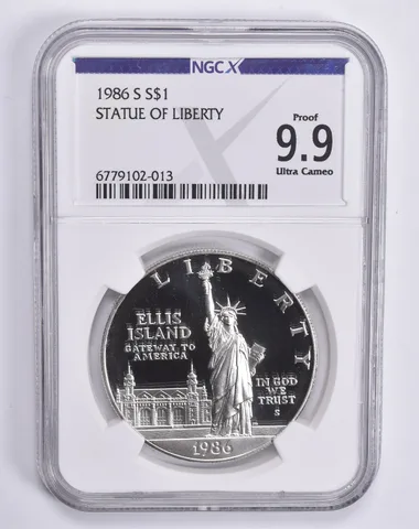 1986-S Statue Of Liberty Commemorative Dollar Proof 9.9 UCAM NGC X NGCX