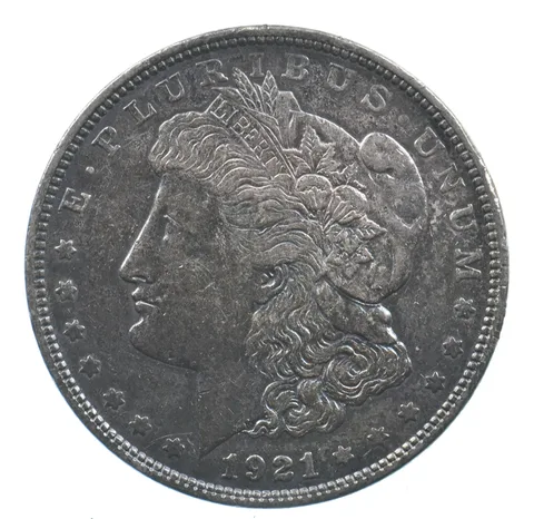 Early - 1921 Morgan Silver Dollar - 90% US Coin *651