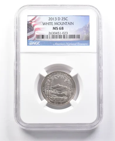 2013-D Washington Quarter White Mountain MS68 NGC *7700