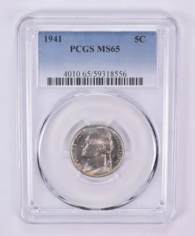 1941 Jefferson Nickel MS65 PCGS Beautiful Tone *1148