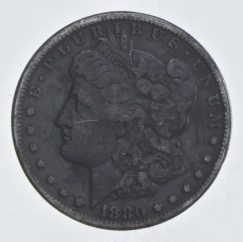 Early - 1880-S Morgan Silver Dollar - 90% US Coin *000