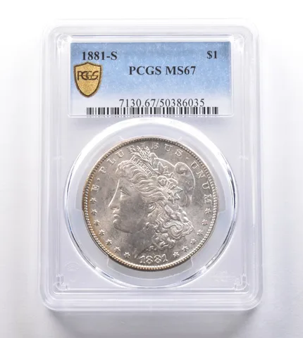 1881-S Morgan Silver Dollar MS67 PCGS PQ *6236