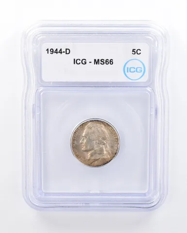1944-D Jefferson Nickel MS66 ICG Awesome Tone *5014