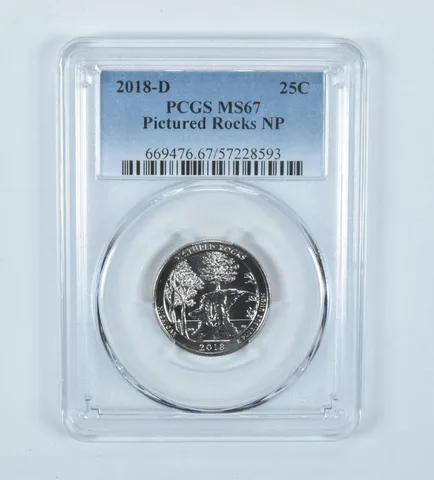 2018-D Washington Quarter ATB Pictured Rocks MS67 PCGS