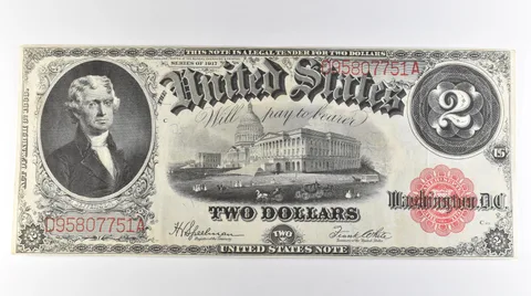 1917 $2 Legal Tender Large Note Red Seal *3071