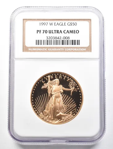 1997-W $50 American Gold Eagle 1 Oz Gold PF70 UCAM NGC
