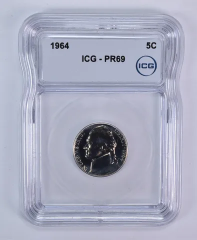 1964 Jefferson Nickel PR69 ICG