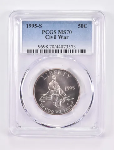 1995-S Civil War Commemorative Half Dollar MS70 PCGS