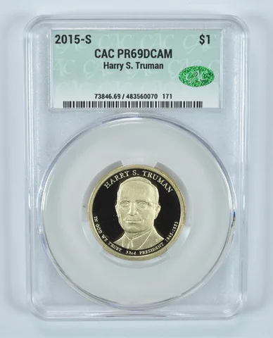 2015-S Presidential $1 Harry S Truman PR69 DCAM CAC CACg