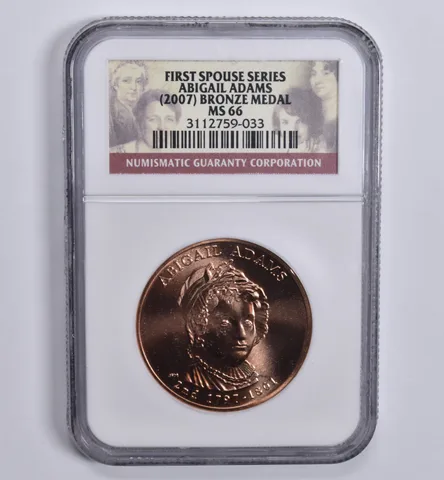 (2007) First Spouse Series Abigail Adams Bronze Medal MS66 NGC