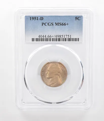 1951-D Jefferson Nickel MS66+ PCGS Beautiful Tone *2383