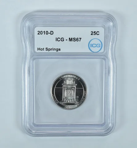 2010-D Washington Quarter ATB Hot Springs MS67 ICG