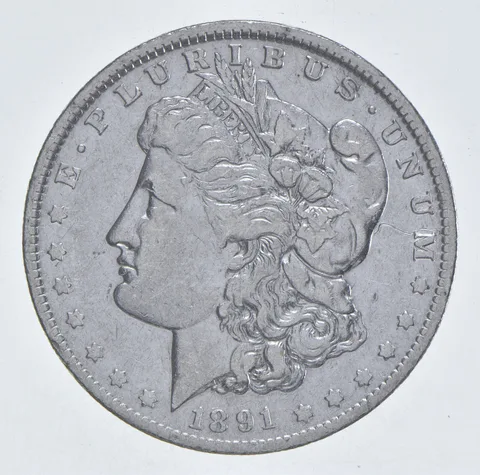 Better 1891-O Morgan Silver Dollar - 90% US Coin - Nice Coin *388