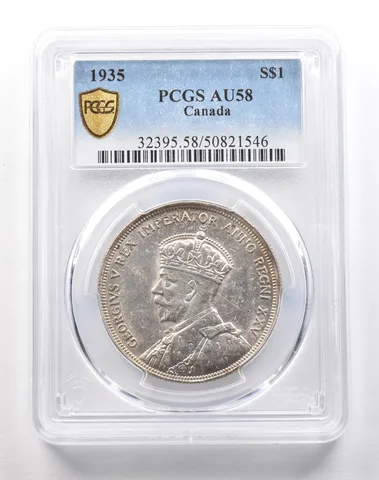 1935 Canada Silver Dollar AU58 PCGS *1830